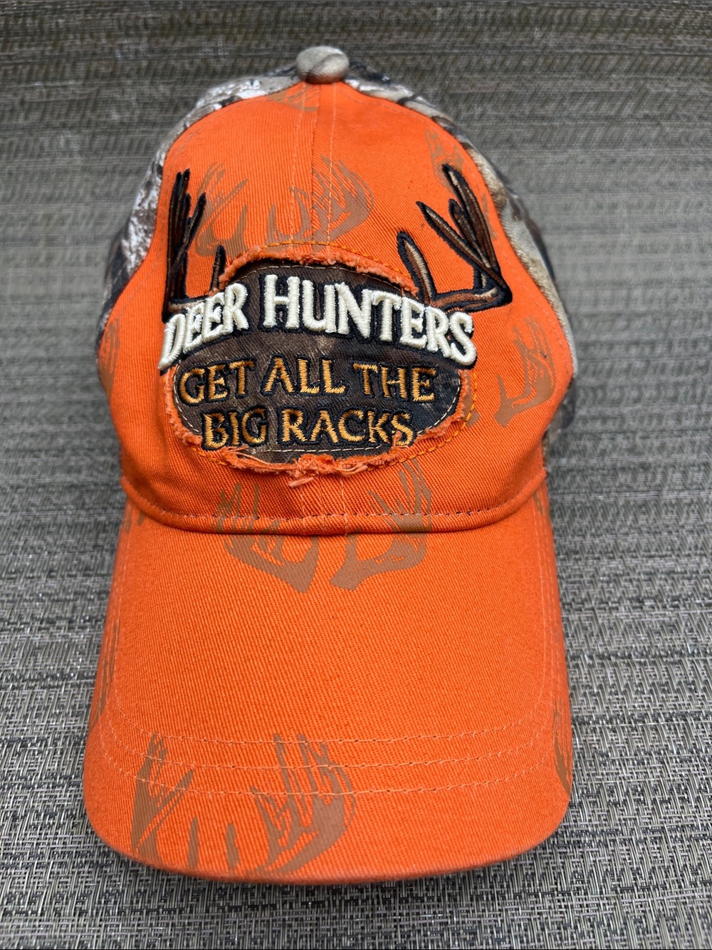 Buck Wear Outdoor Men’s Cap “Deer Hunters Get All The Big Racks” Camo Hat